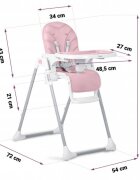 Nukido Scaun de masa pentru copii Tulo 700402 Roz