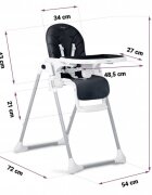 Nukido Scaun de masa pentru copii Tulo 700403 Negru