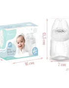 Nukido Set 2 biberoane White cu tetina dinamicacapacitate 180mlfara BPAcompatibile cu masina de vase