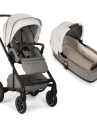 NUNA Carucior pentru copii Mixx Next colectia Mineral 2 in 1 compact spatar reglabil maner ajustabil suspensii husa de ploaie husa picioare