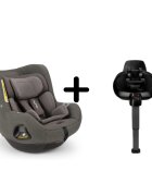 NUNA Scaun auto pentru copii Todl next Thunder rotativ i-Size 40-105 cm + baza isofix Base next i-Size