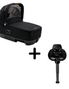 NUNA Set landou Cari next Caviar 40-70 cm + baza isofix base next i-Size pentru Cari next
