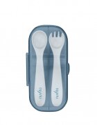 NUVITA Tacamuri de calatorie in cutie Easy Eating Powder Blue
