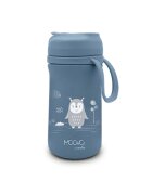 NUVITA Termos din otel inoxidabil Powder Blue 350 ml cu cioc retractabil din silicon