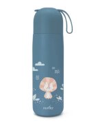 NUVITA Termos din otel inoxidabil Powder Blue cu 2 recipiente interne 400 ml