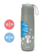 NUVITA Termos din otel inoxidabil Sage Green cu 2 recipiente interne 400 ml