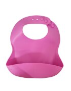 Oaki Baveta reglabila din silicon moale pentru bebelusi fucsia