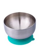 Oaki Castron din inox cu capac si ventuza Albastru