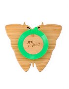 Oaki Farfurie fluturas din bambus organic cu baza tip ventuza verde