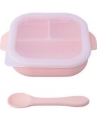 Oaki Set diversificare complet pentru copii din silicon Roz pal