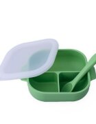 Oaki Set diversificare complet pentru copii din silicon Verde pal