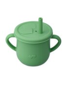 Oaki Set diversificare complet pentru copii din silicon Verde pal