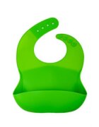 Oaki Set diversificare pentru copii Castron farfurie masinuta din bambus cu lingurita cana cu pai si baveta Verde
