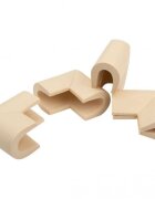 OEM Set 4 protectii colturi in forma de U 3.5 x 0.7 x 6 cm Bej