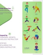 OmDashi Saltea yoga pentru copii 153x61x0.6cm TPE printata UV 9 posturi yoga eco-friendly non-toxic