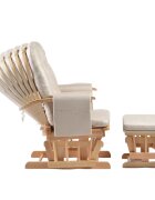ONINO Fotoliu reglabil pentru alaptare cu suport de picioare Natural Beige