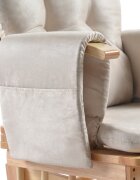 ONINO Fotoliu reglabil pentru alaptare cu suport de picioare Natural Beige