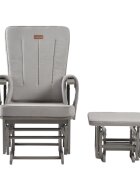 ONINO Fotoliu reglabill pentru alaptare cu suport de picioare Classic Pearl Gray