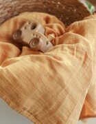 ONINO Muselina multifunctionala din bumbac organic 120x120 cm Hug.me Honey Gold