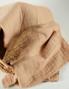ONINO Muselina multifunctionala din bumbac organic 120x120 cm Hug.me Oatmeal beige