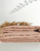 ONINO Muselina multifunctionala din bumbac organic 120x120 cm Hug.me Sandy rose
