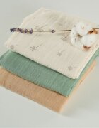 ONINO Set 3 museline multifunctionale din bumbac organic 60x60 cm Hug.me Pure nature