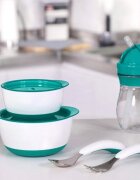 OXO tot Set 2 boluri alimentare cu capac teal 200360 ml