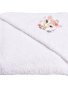Paturica fermecata Prosop de baie cu gluga model Girafa 75x75 cm