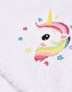 Paturica fermecata Prosop de baie cu gluga model Unicorn 75x75 cm