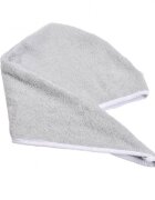 Paturica fermecata Prosop de par tip turban frotir bumbac gri