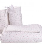Paturica fermecata Set complet lenjerie si aparatoare patut 120x60 cm stelute