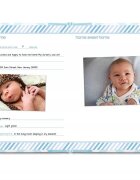 PEARHEAD Caietul bebelusului cu amprenta cerneala blue