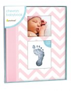 PEARHEAD Caietul bebelusului cu amprenta cerneala pink