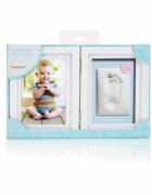 PEARHEAD Kit rama foto dubla cu amprenta mulaj manuta sau piciorus alba