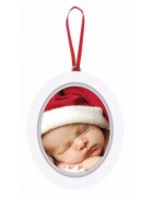 PEARHEAD Kit rama foto ovala cu amprenta din cerneala Babys First Christmas