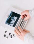 PEARHEAD Rama foto ecografie cu litere pentru personalizare