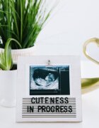 PEARHEAD Rama foto ecografie cu litere pentru personalizare