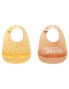 PEARHEAD Set bavete din silicon Peach