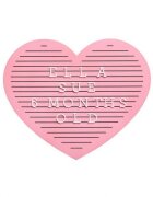 PEARHEAD Tabla decorativa inimioara cu litere pentru personalizare