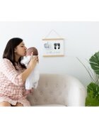 PEARHEAD Tablou cu fotografie si amprente ale bebelusului
