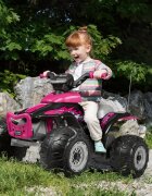 PEG-PEREGO ATV pentru copii Peg Perego Corral T-Rex 330W 12V Roz Negru