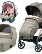 PEG-PEREGO Carucior 3 in 1 Peg Perego Vivace Lounge 0 - 22 kg Mon Amour bej roz i-Size