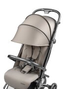 PEG-PEREGO Carucior copii Peg Perego Volo ultracompact 0 - 22 kg cu spatar si suport pentru picioare reglabile frana centralizata bara frontala detasabila si geanta transport inclusa 5.4 kg Misty Beige