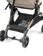 PEG-PEREGO Carucior copii Peg Perego Volo ultracompact 0 - 22 kg cu spatar si suport pentru picioare reglabile frana centralizata bara frontala detasabila si geanta transport inclusa 5.4 kg Mon Amour Bej Roz