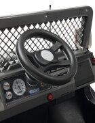 PEG-PEREGO Masina electrica pentru copii Peg Perego Gaucho XP 24V negrumaro cu radio lumini led schimbator viteza amortizoare scaun reglabil centura de siguranta