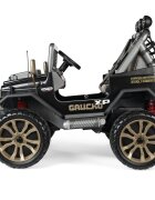 PEG-PEREGO Masina electrica pentru copii Peg Perego Gaucho XP 24V negrumaro cu radio lumini led schimbator viteza amortizoare scaun reglabil centura de siguranta