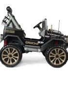 PEG-PEREGO Masina electrica pentru copii Peg Perego Gaucho XP 24V negrumaro cu radio lumini led schimbator viteza amortizoare scaun reglabil centura de siguranta