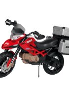PEG-PEREGO Motocicleta electrica pentru copii Peg Perego Ducati Enduro cu roti din cauciuc scaun ergonomic lumini led si doua viteze 330W