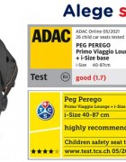 PEG-PEREGO Scaun auto Peg Perego i-Size Primoviaggio Lounge 500 NegruGri 40-87 cm 0-13 kg testat ADAC