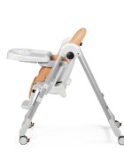 PEG-PEREGO Scaun de masa Peg Perego 2 in 1 Prima Pappa Zero Follow Me Peach Portocaliu